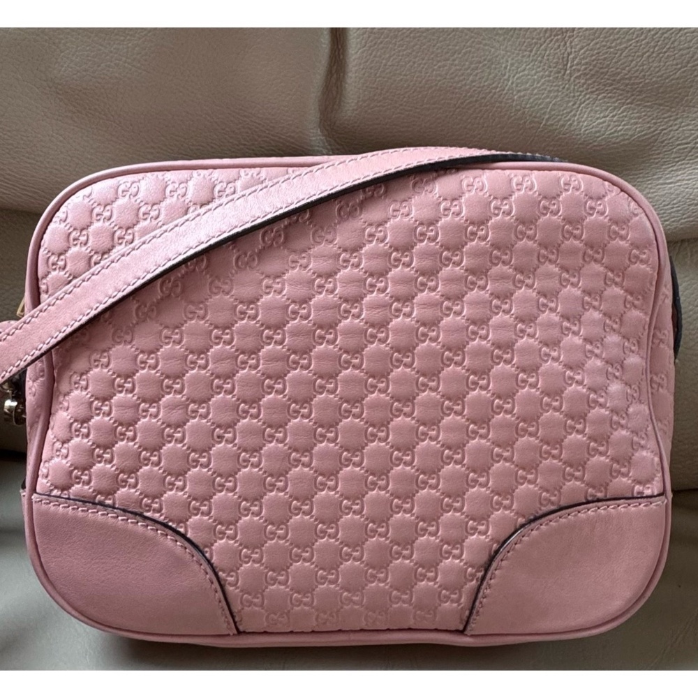 Authentic Gucci Bree Guccissima Leather Crossbody Camera Bag